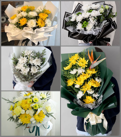 贵州遵义红花岗区喇叭镇白事花束代送